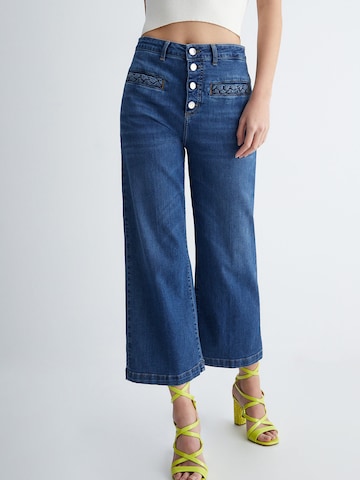 Wide leg Jeans di Liu Jo in blu: frontale