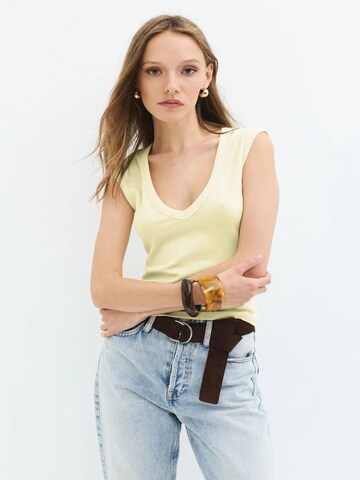 No Matter What Top in Yellow: front