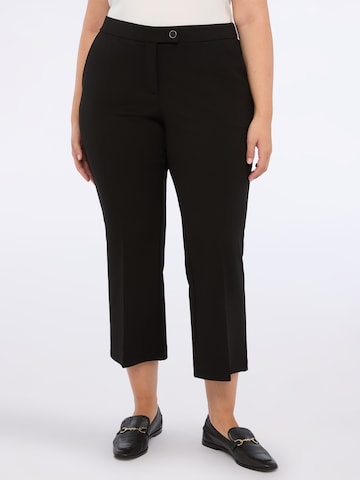évasé Pantalon Fiorella Rubino en noir