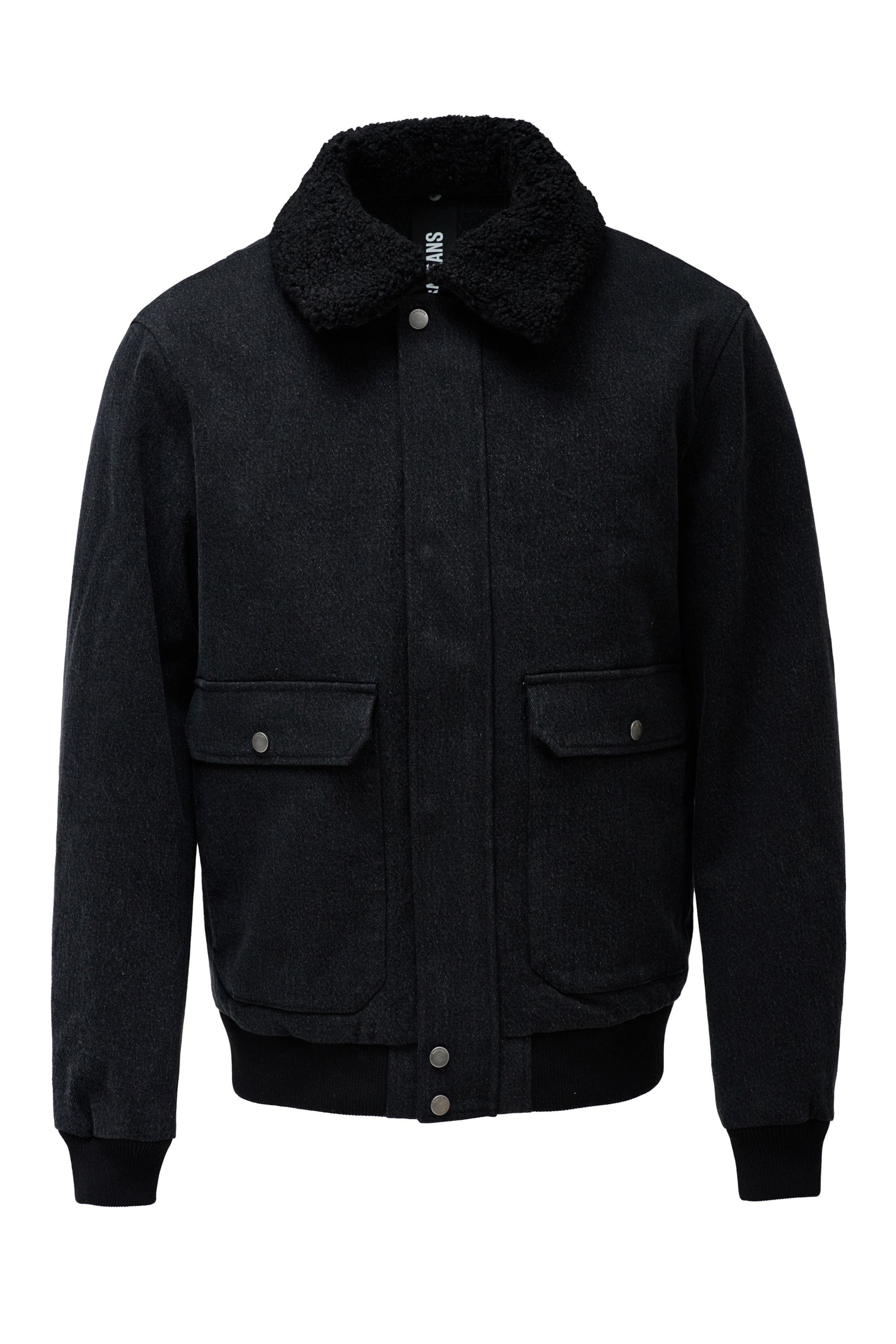 Salsa Jeans Winter jacket in Black: front