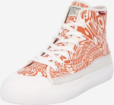 LEVI'S High-Top Sneakers 'SQUARE' in Light beige / Lobster / Black / White, Item view