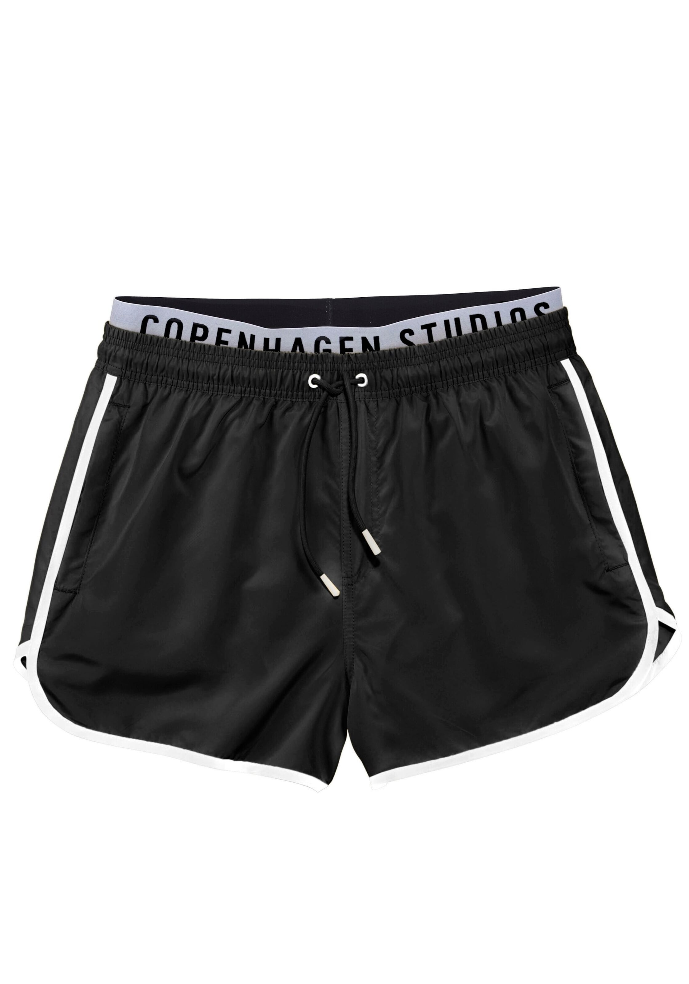 Copenhagen Studios Σορτσάκι-μαγιό σε μαύρο: μπροστά