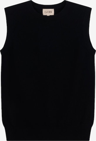 GOBI Cashmere - Chaleco de punto 'Women's Timeless Cashmere Crewneck Vest' en negro: frente