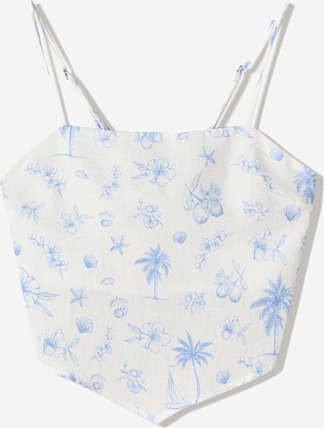 Top di Bershka in bianco: frontale