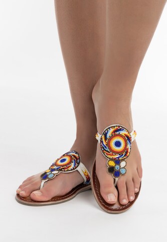 usha FESTIVAL - Sandalias de dedo en blanco