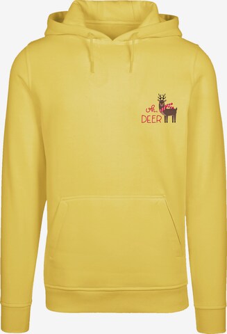 F4NT4STIC Sweatshirt 'Christmas Deer' in Gelb: predná strana