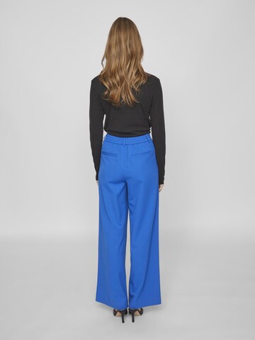 VILA Wide leg Bandplooibroek 'Varone' in Blauw