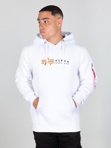 ALPHA INDUSTRIES Mikina – bílá