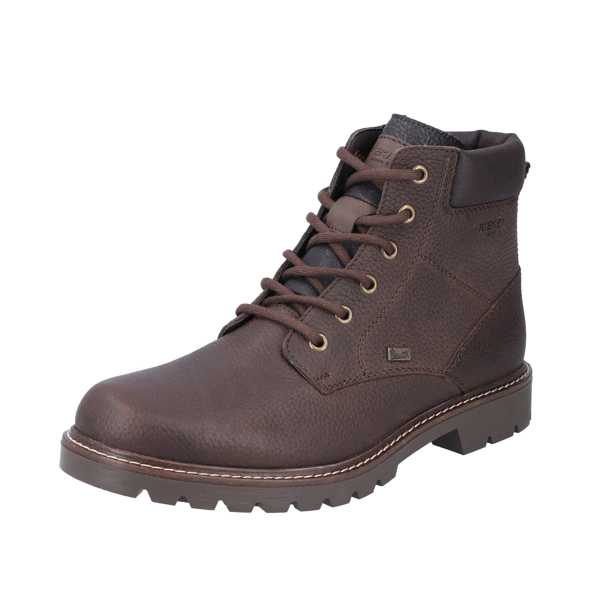 Rieker - Botas com atacadores '38842' em castanho: frente