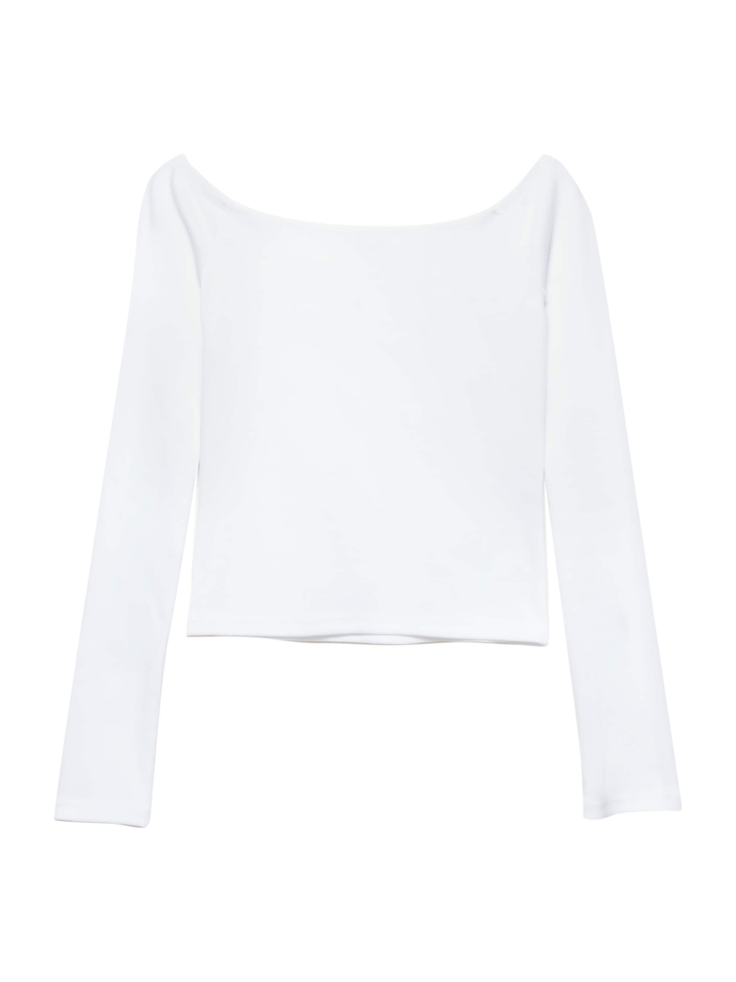 Pull&amp;Bear T-shirt i vit: framsida