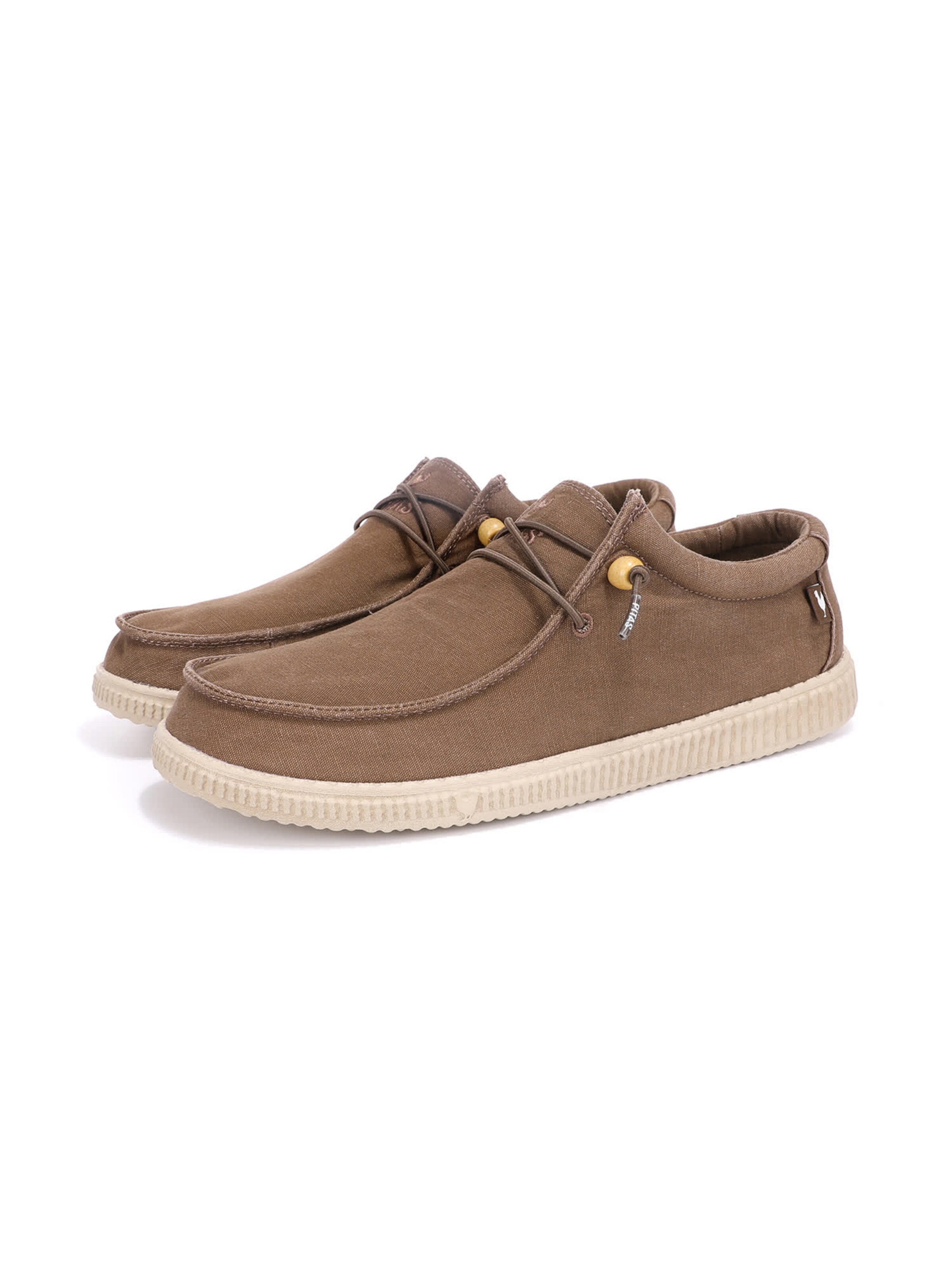 Walk In Pitas Moccasin 'Wallabi' in Brown: front