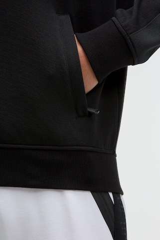 CAMP DAVID Zip-Up Hoodie in Black