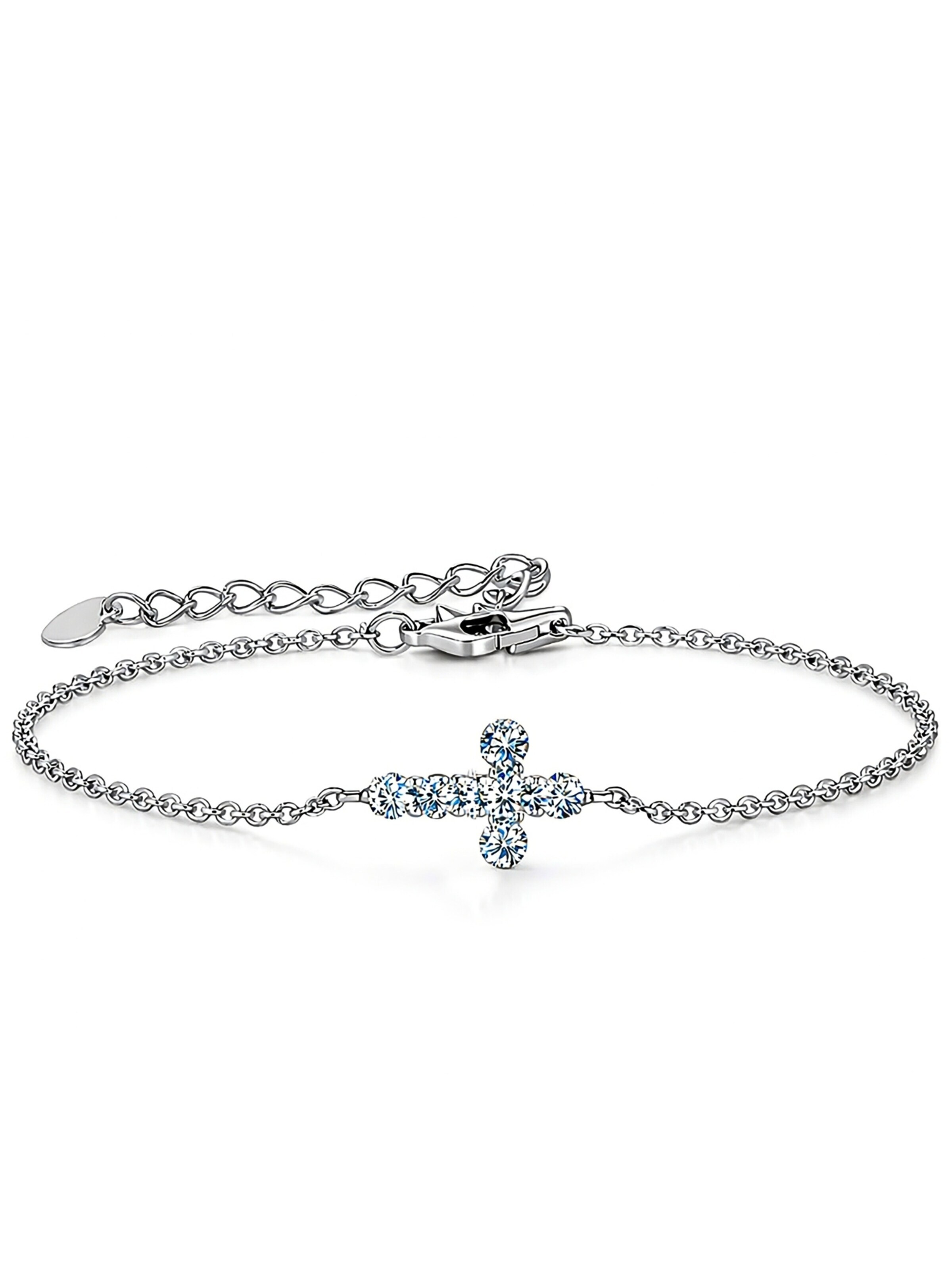 UNIQAL Armband 'CRISTELLA' in Zilver: voorkant