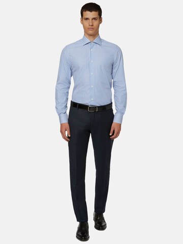 Boggi Milano Slim Fit Hemd in Blau