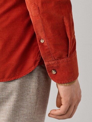 Hackett London Regular fit Overhemd in Oranje