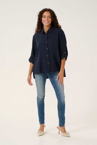 CULTURE Bluse in Blau