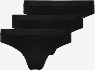 SNOCKS Brazilian Slips in Schwarz: Vorderseite