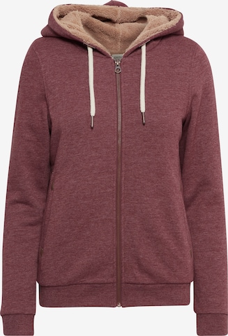 Oxmo Zip-Up Hoodie 'Vicky' in Red: front