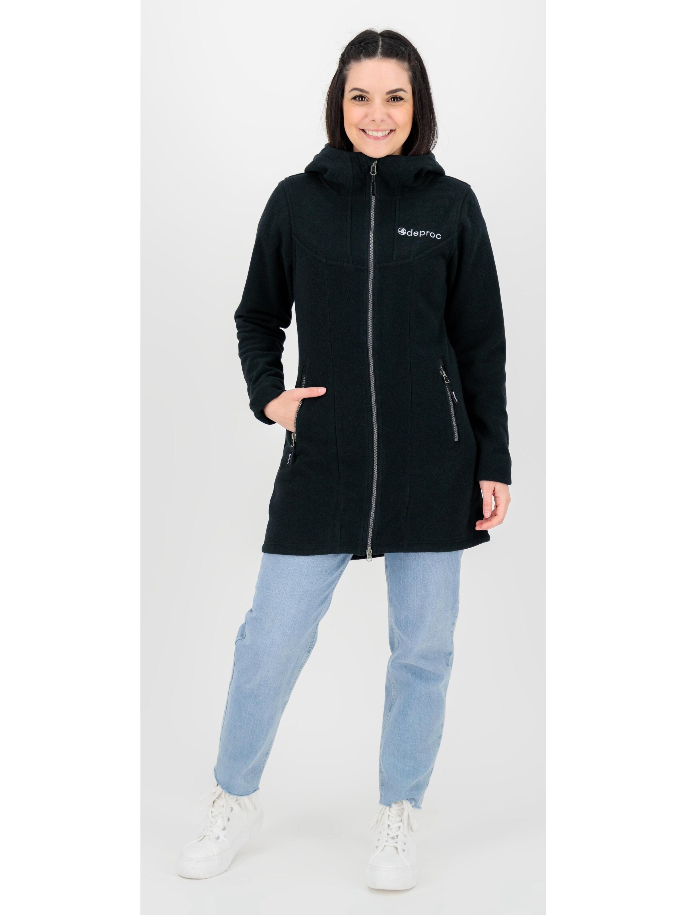 deproc Fleece jacket 'GLORY APRIL' in Black