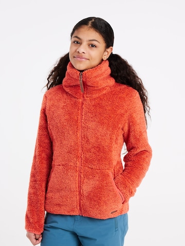 PROTEST Fleece jacket 'Riri JR' in Red: front