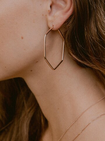 modabilé Ohrringe 'HEXAGON Klassisch' in Gold