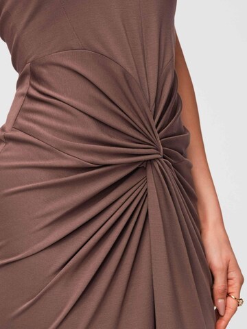 Ombre Evening Dress in Brown