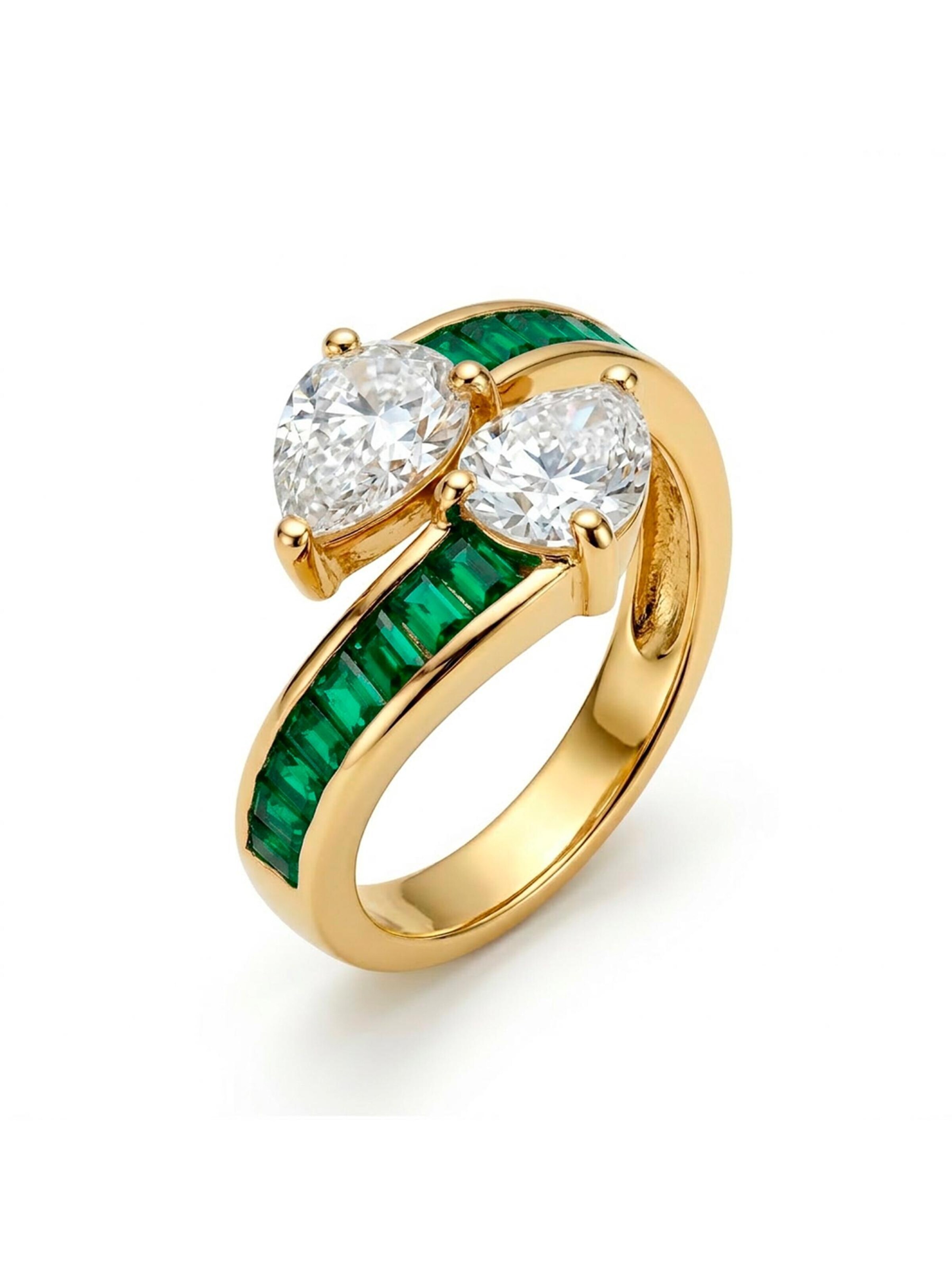 Luxenter Anillo 'Darbia' en 50-60 en verde, Vista del producto