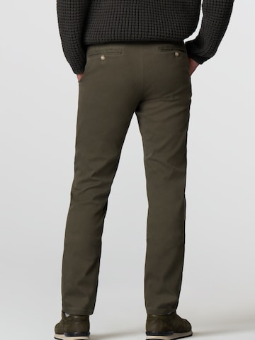 MEYER Regular Chinohose 'Oslo' in Grün