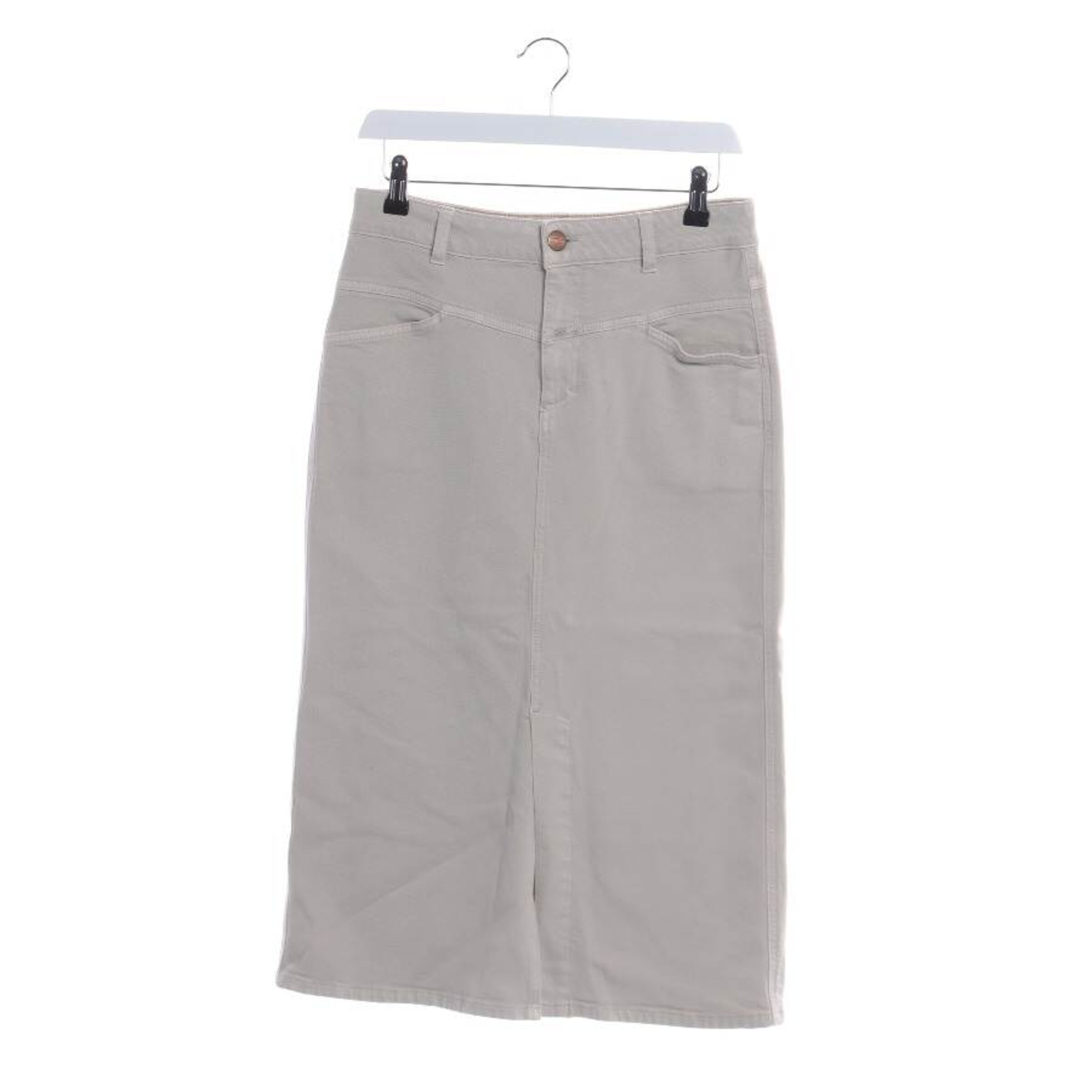 Closed Skirt in S in White: front