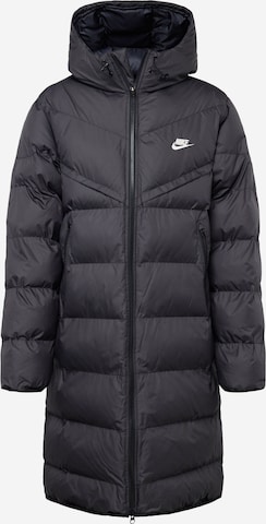 Palton de primăvară-toamnă de la Nike Sportswear pe negru: față