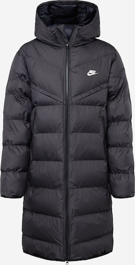 Demisezoninis paltas iš Nike Sportswear, spalva – juoda / balta, Prekių apžvalga