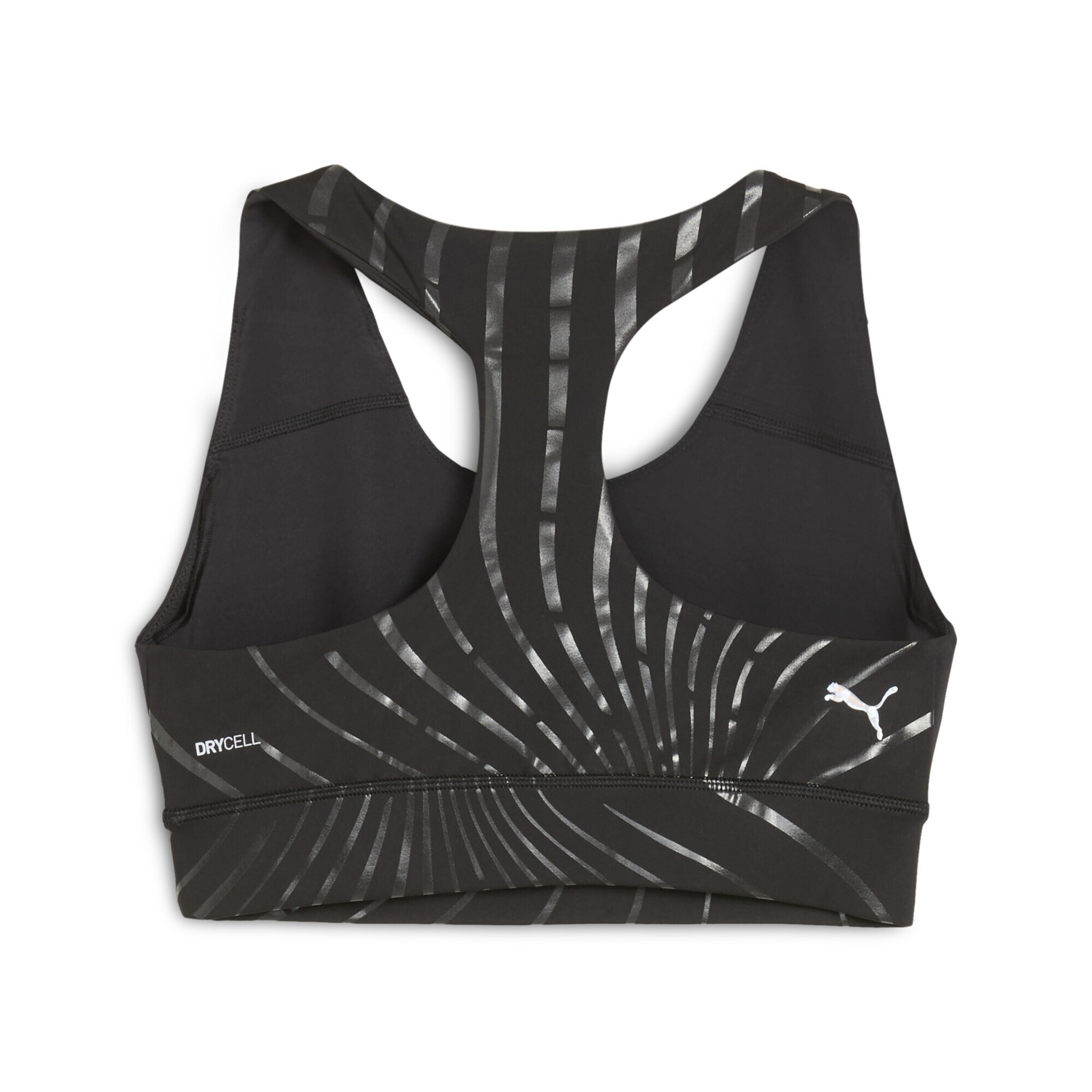 PUMA Bustier Sport-BH 'Stewie Prism' in Schwarz