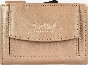 SecWal Wallet in Beige: front