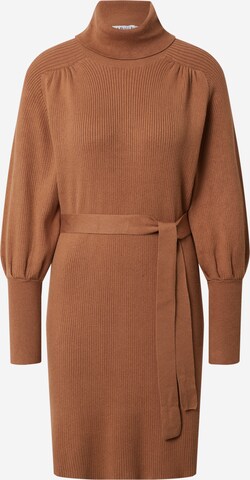 EDITED Knitted dress 'Malene' in Brown: front