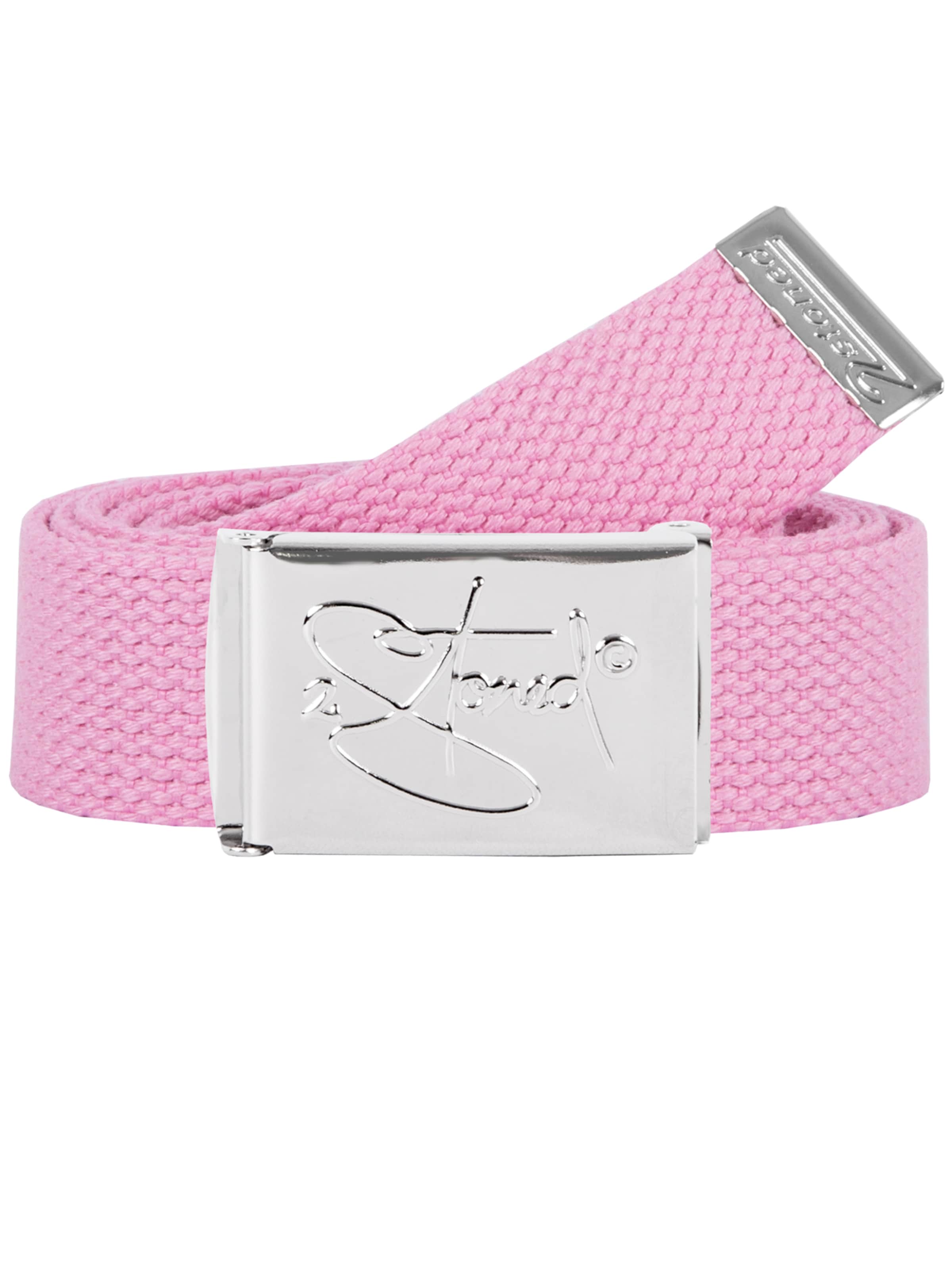 2Stoned Gürtel 'Small Chrom'‌‌‌‌‌ in Pink: Vorderseite