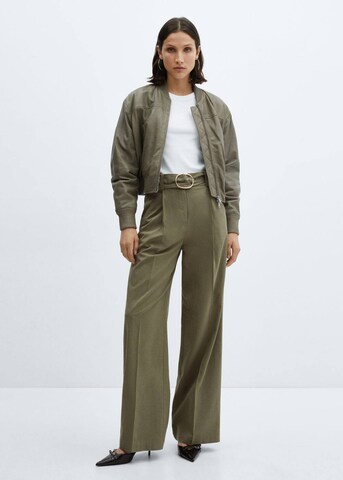 MANGO Wide Leg Hose 'Angie' in Grün