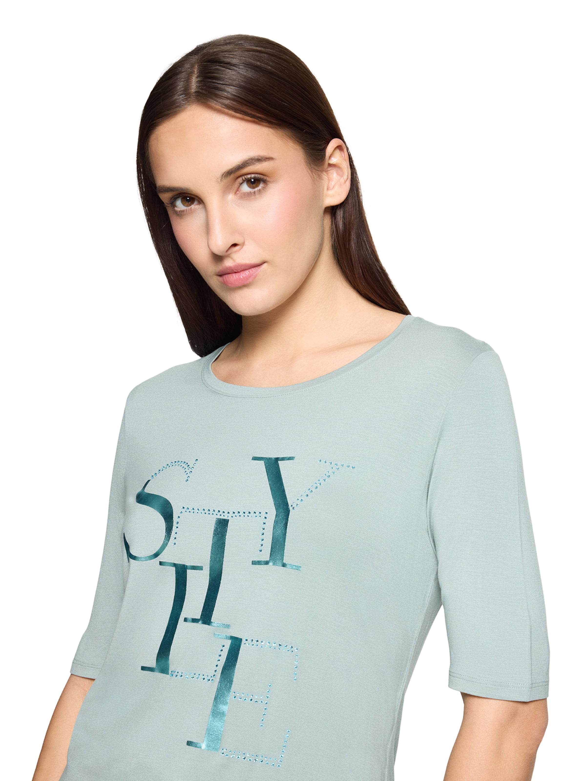 Betty Barclay Basic Shirt kurzarm in Grau