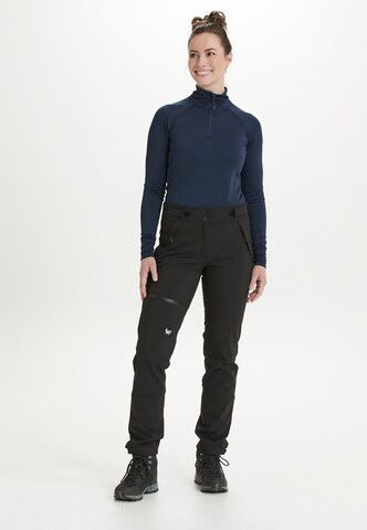 Whistler Regular Workout Pants 'Jewel' in Black: front