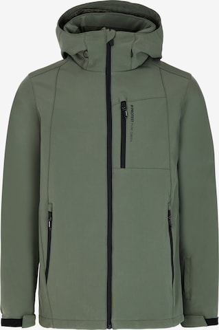 PROTEST Winter Jacket 'PRTDUSTAN24' in Green: front