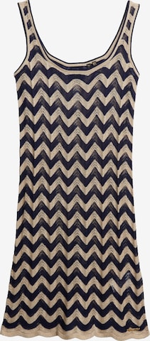 Robes en maille Superdry en bleu : devant