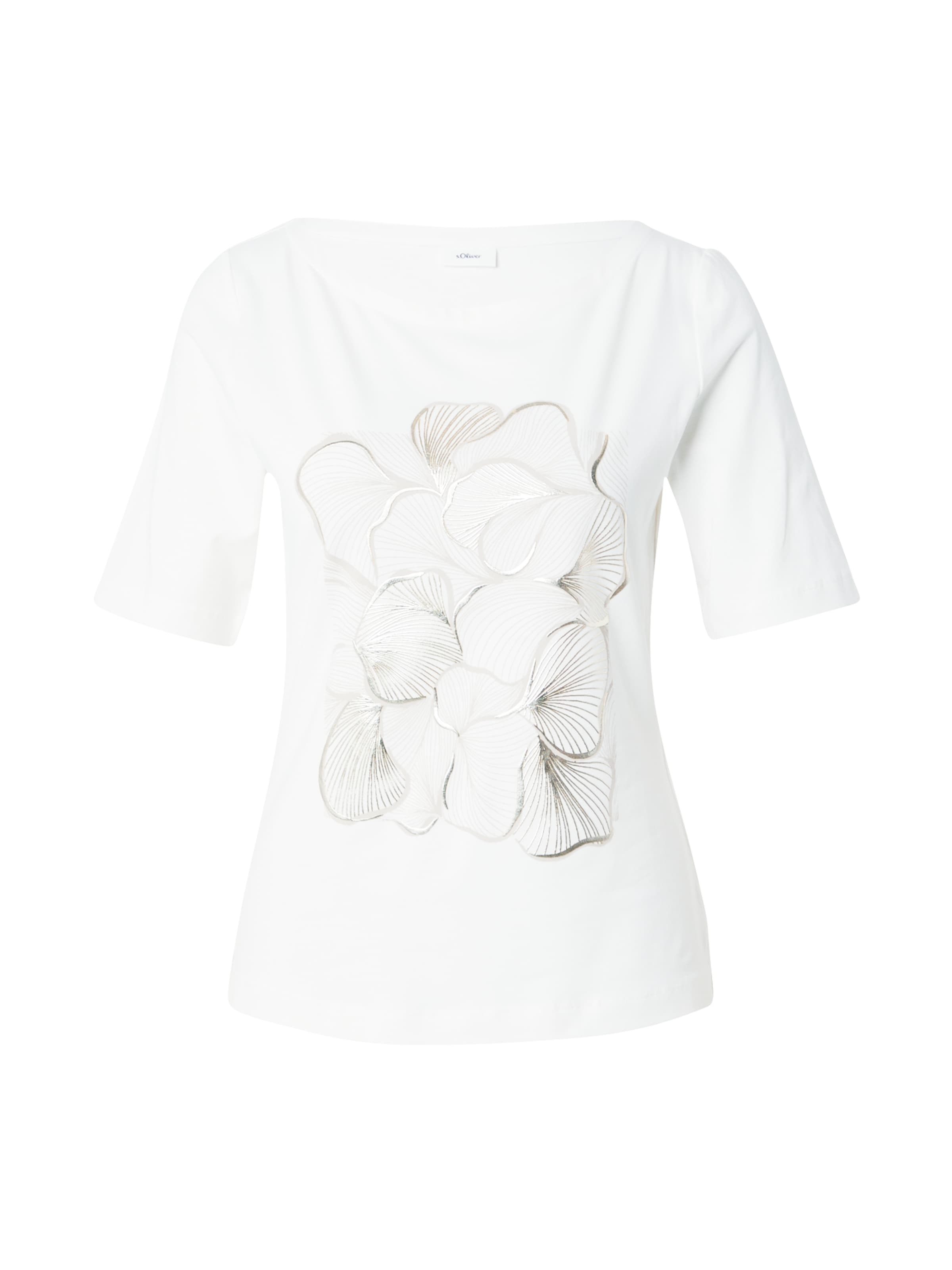 s.Oliver BLACK LABEL T-Shirt in Beige: Vorderseite