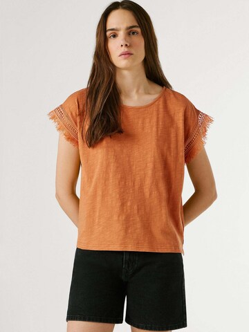 T-shirt 'Nain' Pepe Jeans en beige : devant