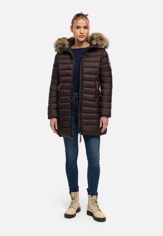 MARIKOO Winter coat ' Rose-Stepp ' in Brown