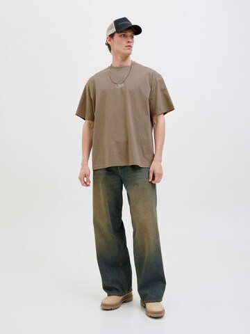 JACK & JONES T-Shirt in Braun