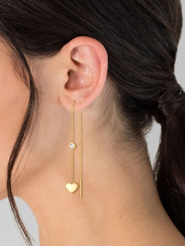 Eastside Earrings in Gold: front