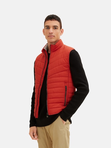 Gilet di TOM TAILOR in rosso