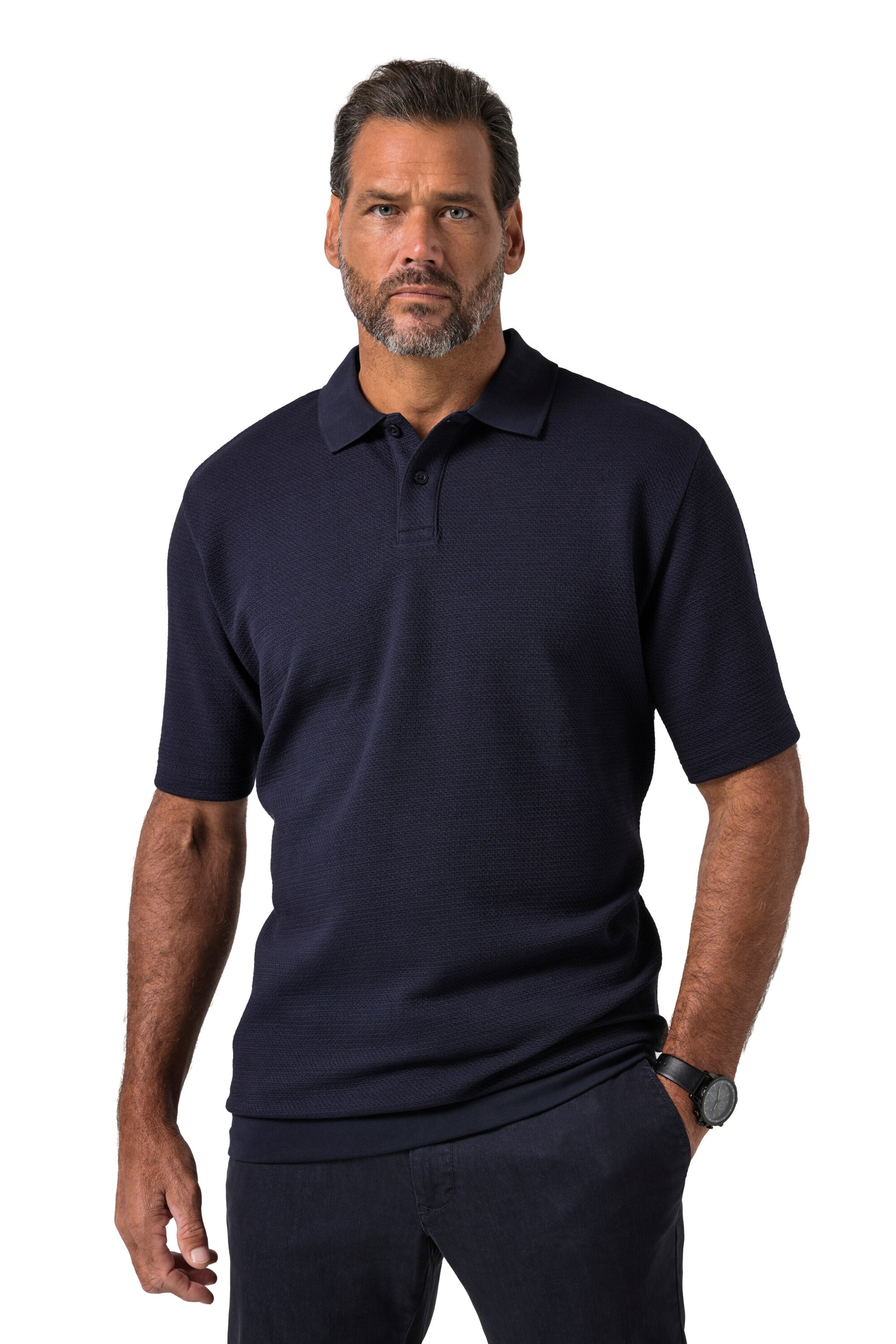 JP1880 Shirt in Blauw: voorkant