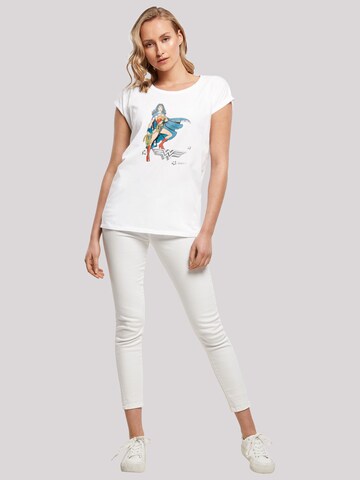 T-shirt 'DC Comics Wonder Woman Standing' F4NT4STIC en blanc