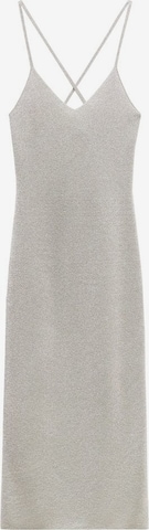 MANGO Плетена рокля 'Tiffany' в сиво: отпред