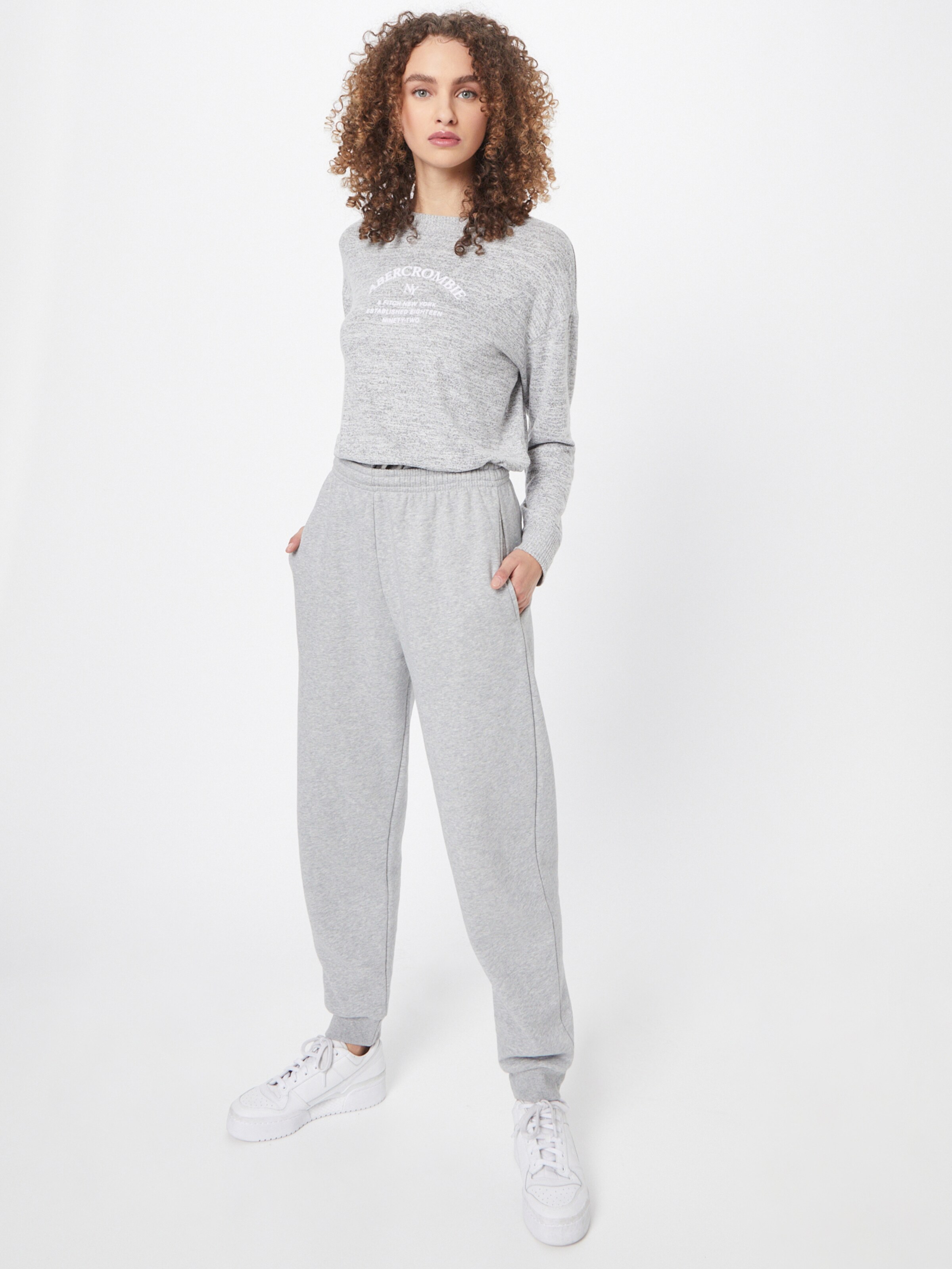 Frauen Pullover & Strick Abercrombie & Fitch Shirt in Graumeliert - WJ53893 Frauen Pullover & Strick Abercrombie & Fitch Shirt in Graumeliert - WJ53893